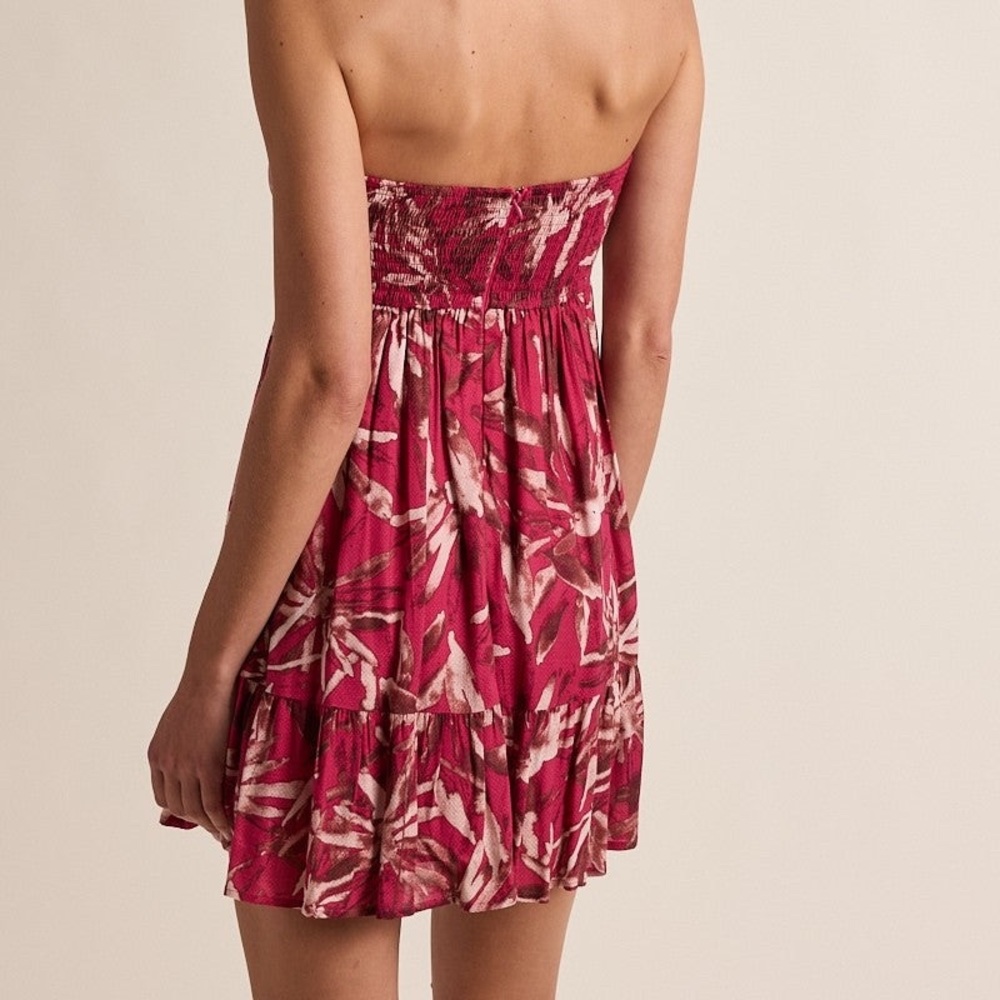Sky to Moon Strapless Front Die Mini Dress - Picture 2 of 5